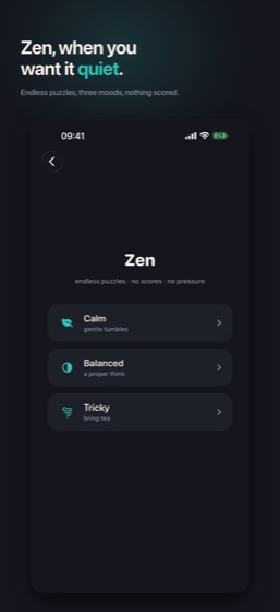 Zen, when you want it quiet.