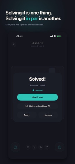 Solving it is one thing. Solving it in par is another.